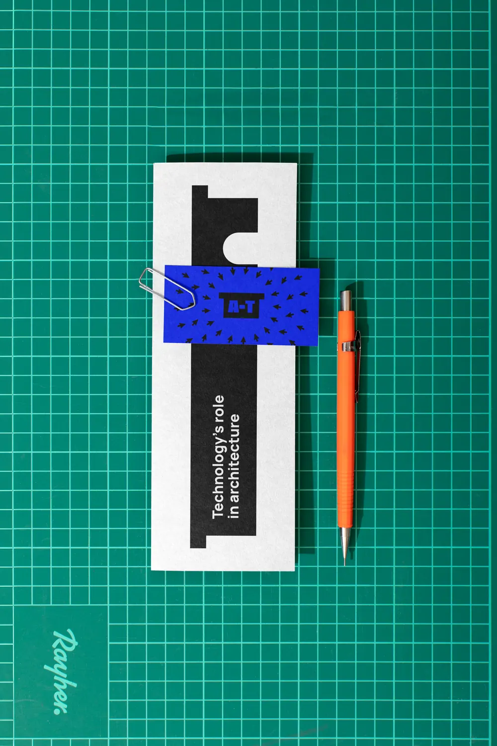 An Arche-tech bookmark on a cutting mat