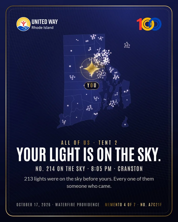 Keepsake four: your light on the sky in All of Us